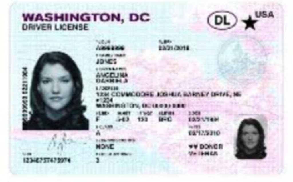 where is driver license number located wa